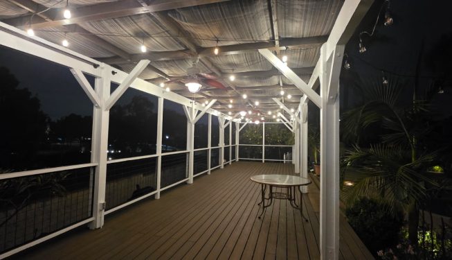 landscape lighting project