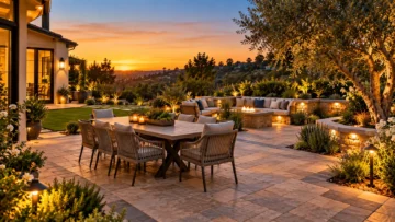 Orange County patio design for outdoor gatherings