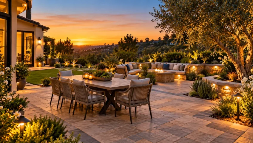 Orange County patio design for outdoor gatherings